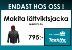 MAKITA Lättviktsjacka svart| Makita Merchandise Artiklar|Makita Kläder