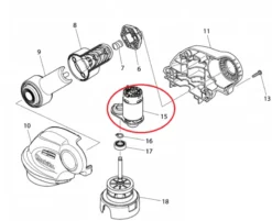 MAKITA Motor till DUR181| Röjsågar- Trimmer Tillbehör