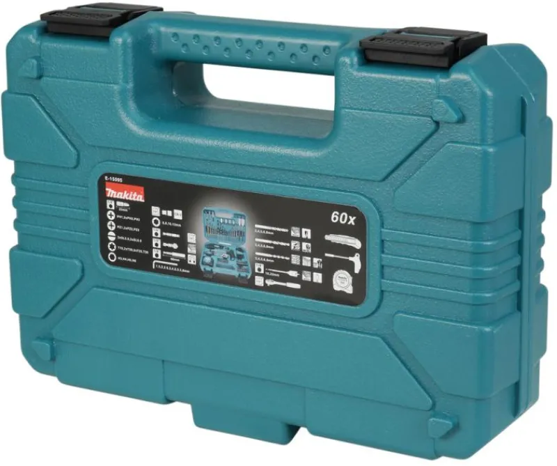 MAKITA Multiväska 60 delar| Hylsor & Nyckelverktyg