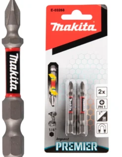 MAKITA Premier Bits PH1 • 50mm • 2st| Bits Och Bitssatser