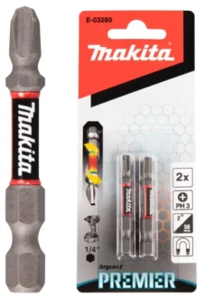 MAKITA Premier Bits PH3 • 50mm • 2st| Bits Och Bitssatser