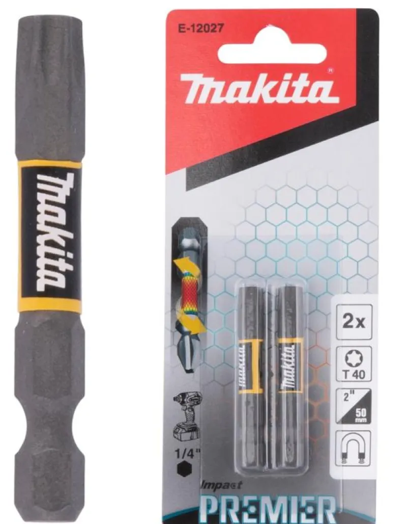 MAKITA Premier Bits T40 • 50mm • 2st| Bits Och Bitssatser