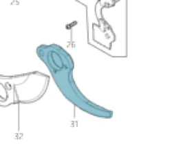 MAKITA Reservdel 1913P3-6 till DUP180Z| Reservdelar Anskaff