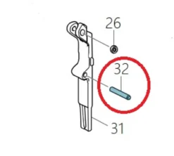 MAKITA Reservdel Rörpinne 3-22 , AF506| Reservdelar