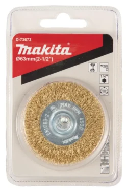 MAKITA Skivborste 63mm • mässing| Stålborstar