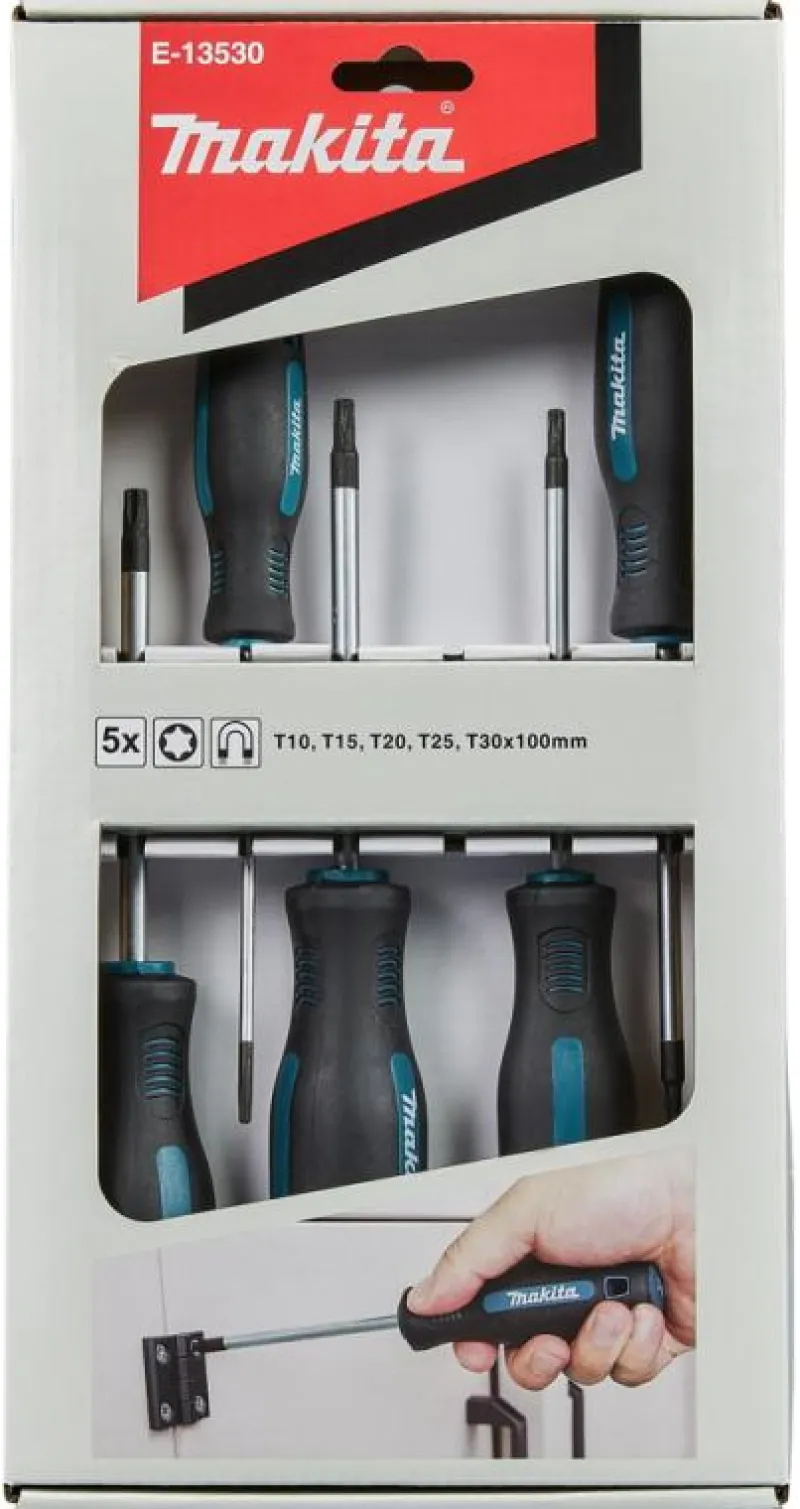 MAKITA Skruvmejselsats TORX 5-delar| Skruvmejslar
