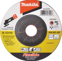 MAKITA Slipskiva 125x4mm Metall, Rostfritt| Kap- Slipskivor