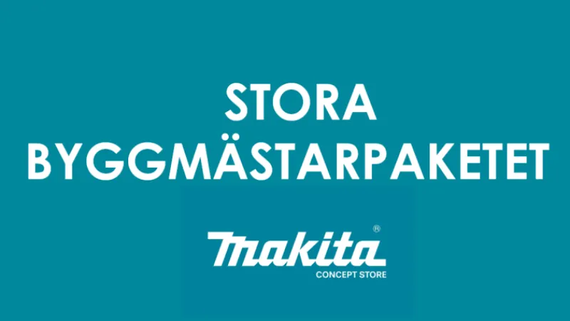 MAKITA Stora byggmästarpaketet(20 st maskiner+radio+lampa+väskor).| Combokit