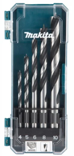 MAKITA Träborrsats 5-delar (4-10mm)| Borr Och Borrsatser