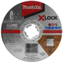 MAKITA X-lock kapskiva 125x1,2 mm • Metall / Rostfritt| Kap- Slipskivor