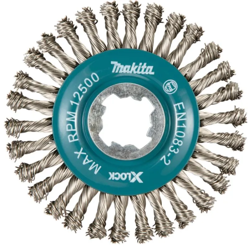 MAKITA X-lock Skivborste 115mm • rostfritt| Stålborstar