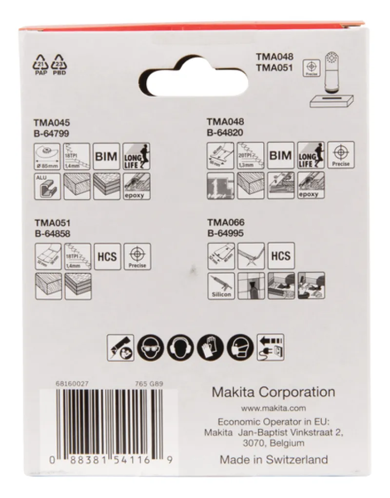 MAKITA Multibladset för golv| Blad För Multimaskiner