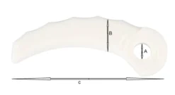 MAKITA Plastkniv 100mm Böjd 12-p| Röjsågar- Trimmer Tillbehör