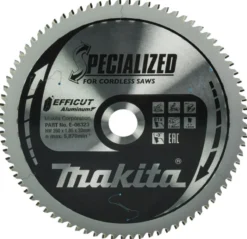 MAKITA Sågklinga Aluminium 260x30x1,85 81T Efficut| Sågklingor Klyv-, Kap- Och Gersågar
