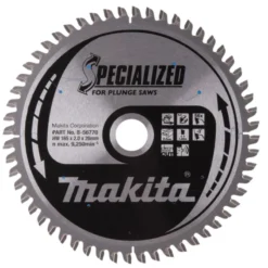 MAKITA Sågklinga Aluminium 165x20x2,0 56T Specialized| Sågklinga Cirkelsågar, Sänksågar