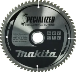 MAKITA Sågklinga Aluminium 216x30x2,5 64T Specialized| Sågklingor Klyv-, Kap- Och Gersågar