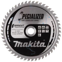 MAKITA Sågklinga Komposit 190x20x1,85 50T Efficut| Sågklingor Klyv-, Kap- Och Gersågar
