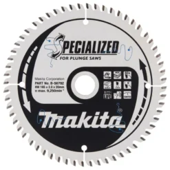 MAKITA Sågklinga MDF 165x20x2,0 60T Specialized • TCG| Sågklinga Cirkelsågar, Sänksågar