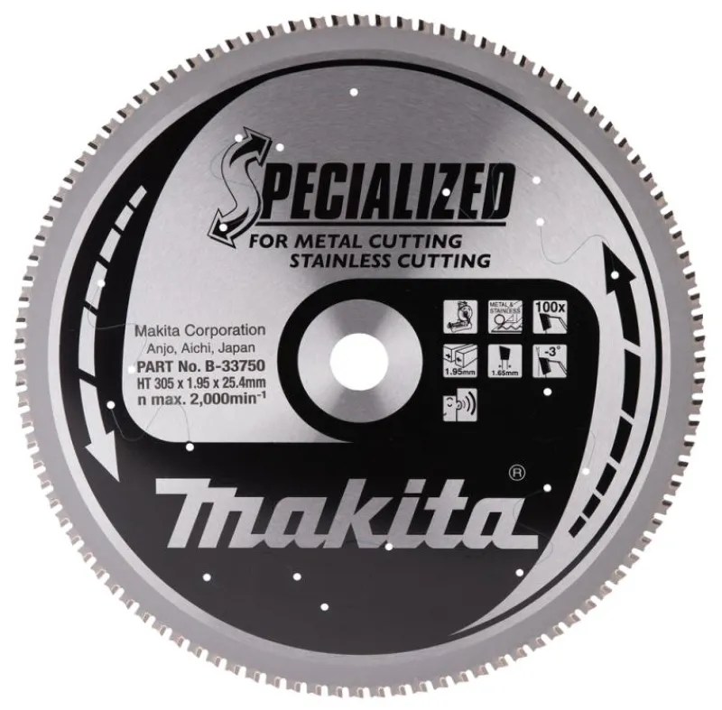 MAKITA Sågklinga Metall 305x25,4x1,95 100T Specialized| Sågklingor Klyv-, Kap- Och Gersågar