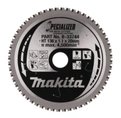 MAKITA Sågklinga Rostfritt 136x20x1,1 56T Specialized| Sågklingor För Metallcirkelsågar|Sågklinga Cirkelsågar, Sänksågar