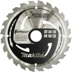 MAKITA Sågklinga Trä 190x30x1,45 24T Efficut| Sågklinga Cirkelsågar, Sänksågar