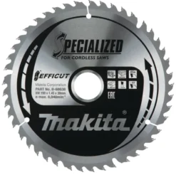 MAKITA Sågklinga Trä 190x30x1,45 45T Efficut| Sågklinga Cirkelsågar, Sänksågar