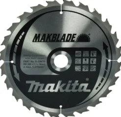 MAKITA Sågklinga Trä 260x30x2,3 24T Makblade| Sågklingor Klyv-, Kap- Och Gersågar