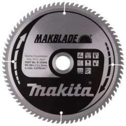 MAKITA Sågklinga Trä 260x30x2,3 80T Makblade| Sågklingor Klyv-, Kap- Och Gersågar