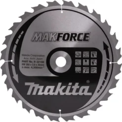 MAKITA Sågklinga Trä 355x30x3,0 24T Makforce| Sågklinga Cirkelsågar, Sänksågar