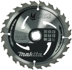 MAKITA Sågklinga Trä 165x20x2,0 24T M-Force| Sågklinga Cirkelsågar, Sänksågar