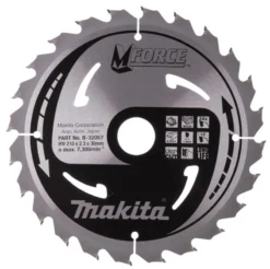 MAKITA Sågklinga Trä 210x30x2,3 24T M-Force| Sågklinga Cirkelsågar, Sänksågar