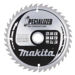 MAKITA Sågklinga Trä 165x20x1,6 40T Specialized| Sågklinga Cirkelsågar, Sänksågar