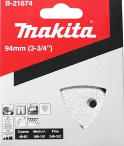 MAKITA Slippapper vit 94 mix 10-pack| Slippapper|Blad För Multimaskiner