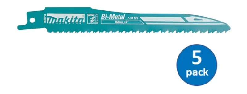 MAKITA Tigersågblad Metall 152 x 0,9mm 7-18TPI| Tigersågblad