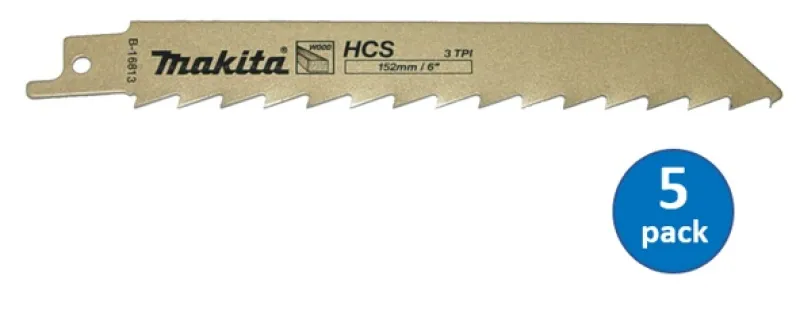 MAKITA Tigersågblad Trä 152mm 6TPI| Tigersågblad