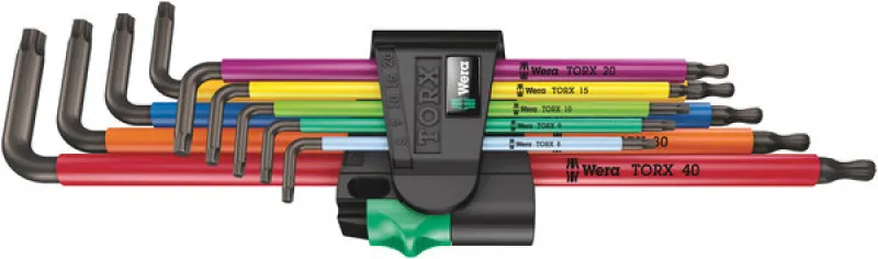 WERA 967/9 L-Nyckelsats torx 9-delar| Skruvmejslar
