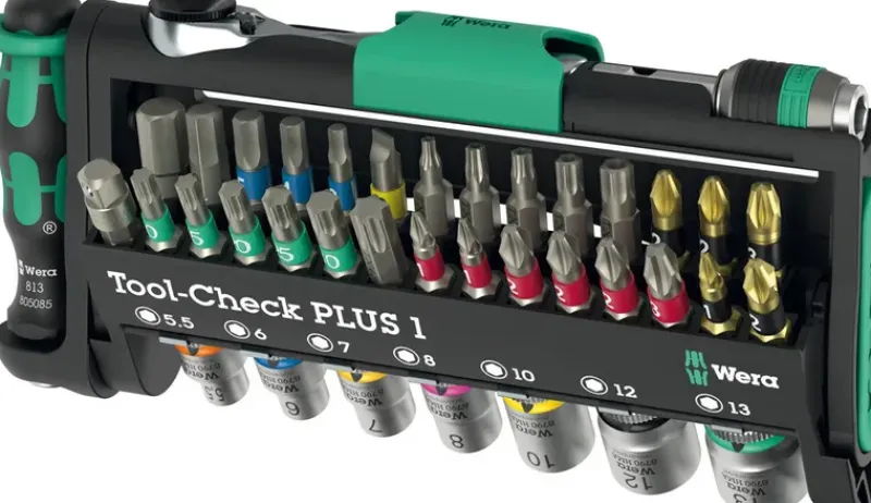 WERA sats Tool-Check PLUS 1, 39-del| Hylsor & Nyckelverktyg|Skruvmejslar