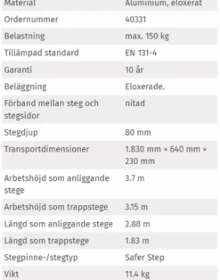 Zarges Trappstege Multimaster 5| Trappstegar